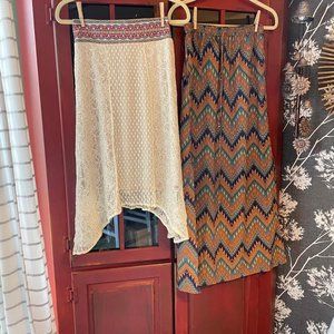 Bundle 2 bohemian skirts